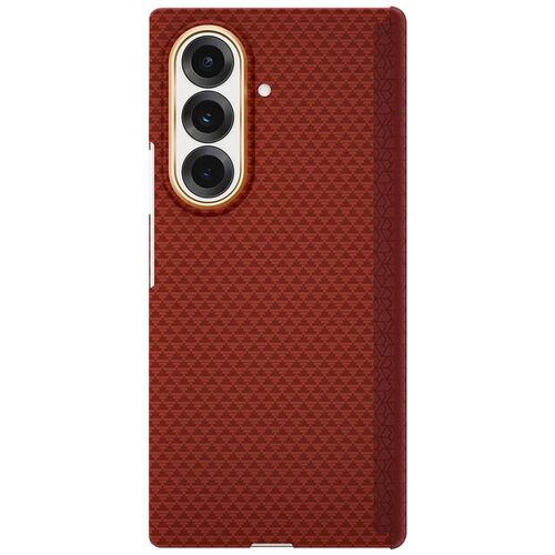 F�r Samsung Galaxy Z Fold7 Nanofaser Design MagSafe Schutz H�lle Rot