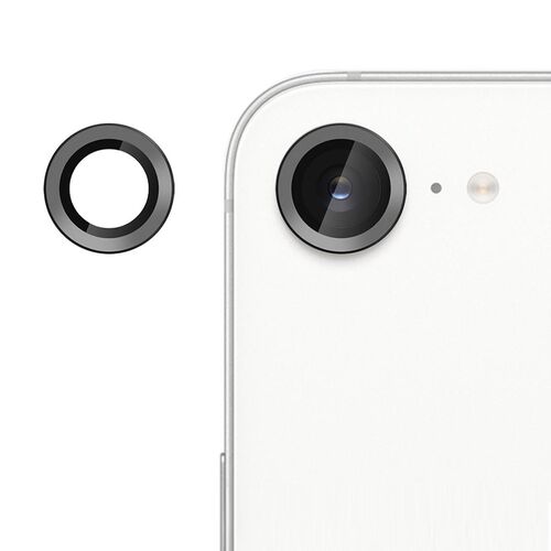 F�r Apple iPhone 16e Kalebol Ultra D�nn 9H Kamera Schutzglas Schwarz