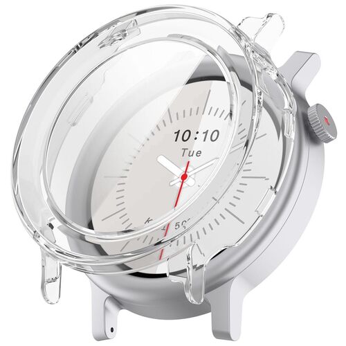 F�r CMF Watch 3 Pro Kunststoff Smart H�lle + 9H Hart Glas Transparent