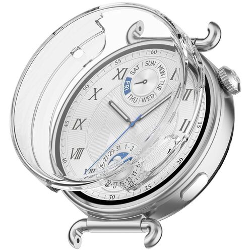 F�r Huawei Watch GT 6 41mm Electroplated TPU Schutz H�lle Transparent