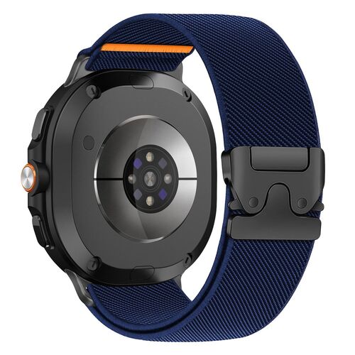 F�r Samsung Galaxy Watch 8 / 8 Classic Stretch Nylon Armband Blau