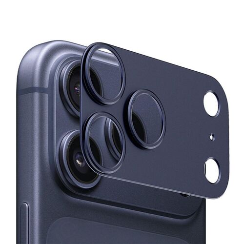 F�r Apple iPhone 17 Pro Kamera Full Schutzring Aluminium Blau