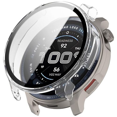 F�r Amazfit Balance 2 Kunststoff H�lle + 9H Hart Glas Transparent