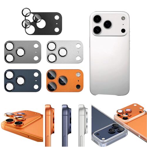 3D Kamera Schutzglas f�r Phone 17 Air Pro Max Linsen Aluminium Komplettschutz
