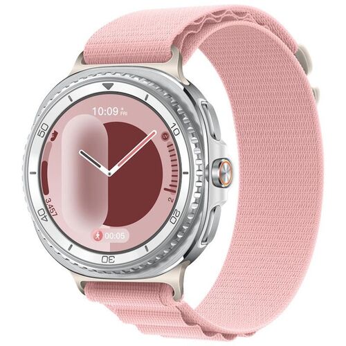 F�r Samsung Galaxy Watch 8 / 8 Classic Loop Nylon Armband Rosa