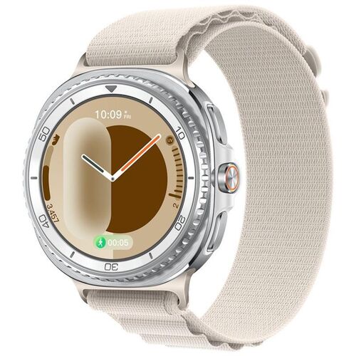 F�r Samsung Galaxy Watch 8 / 8 Classic Loop Nylon Armband Beige