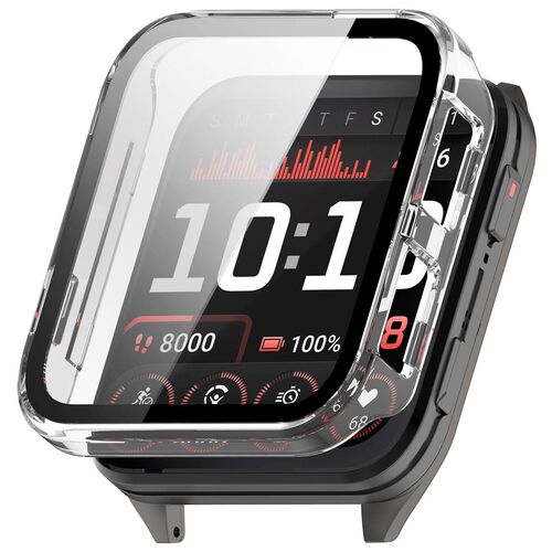F�r Garmin Venu X1 Kunststoff Schutzh�lle + 9H Hart Glas Transparent