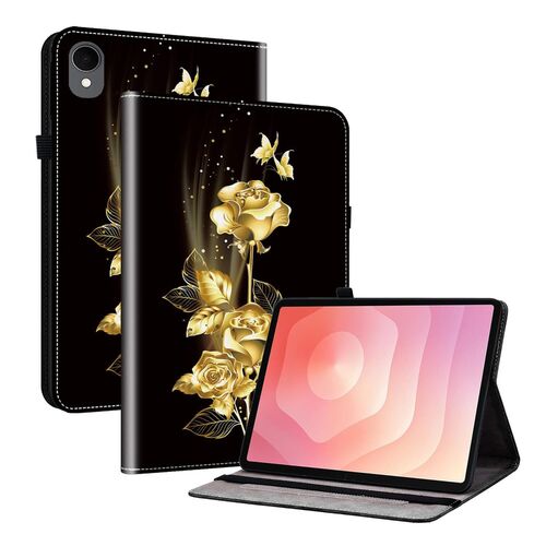 F�r Samsung Galaxy Tab S11 Crystal Textur Kunstleder Motiv Schutzh�lle