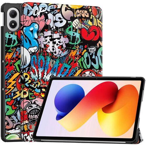 F�r Xiaomi Redmi Pad 2 Pro 12.1 3folt Wake UP Smart H�lle Graffiti