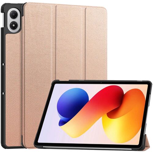 F�r Xiaomi Redmi Pad 2 Pro 12.1 3folt Wake UP Tasche H�lle Rose Gold