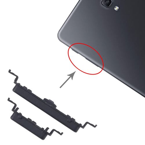 F�r Samsung Galaxy Tab A 10.5 Power- und Lautst�rkeregler Ersatzteil Schwarz