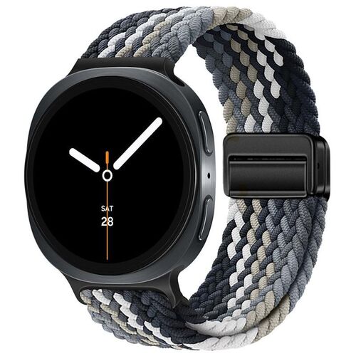 F�r Samsung Galaxy Watch 8 / 8 Classic Magnetisches Nylon Armband Bunt