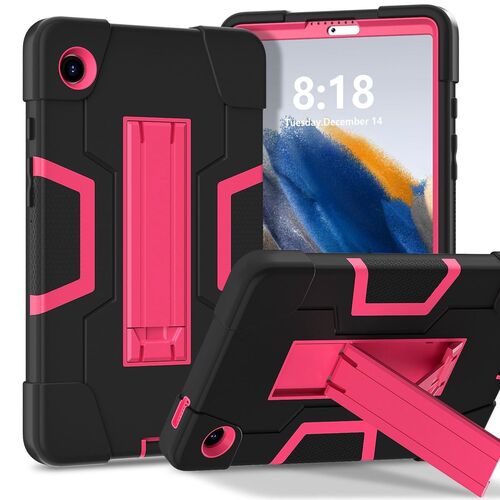 F�r Samsung Galaxy Tab A11 Color Hybrid Design H�lle Halter Schwarz