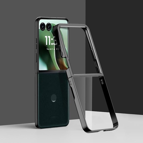 F�r Motorola Razr 60 Ultra 6D Electroplating PC Schutz H�lle Schwarz