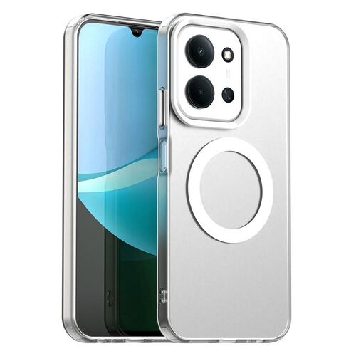 F�r Xiaomi Redmi 15C 5G / 4G Candy Design Magsafe Hybrid H�lle Wei�