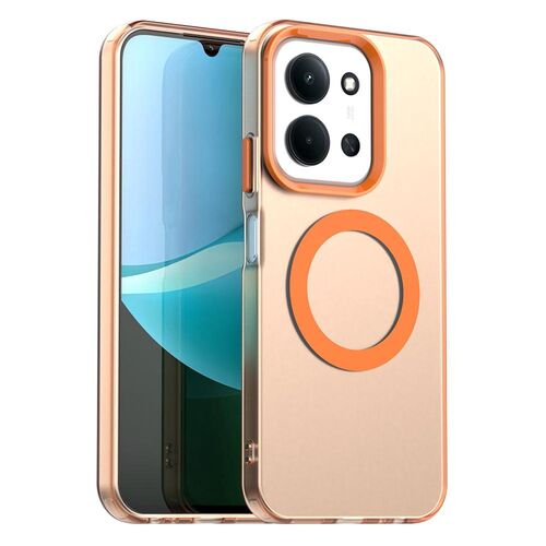 F�r Xiaomi Redmi 15C 5G / 4G Candy Design Magsafe Hybrid H�lle Orange