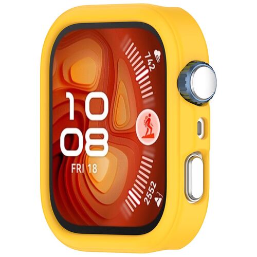 F�r Huawei Watch Fit 4 Pro Soft Silikon Schutz H�lle Geh�use Gelb