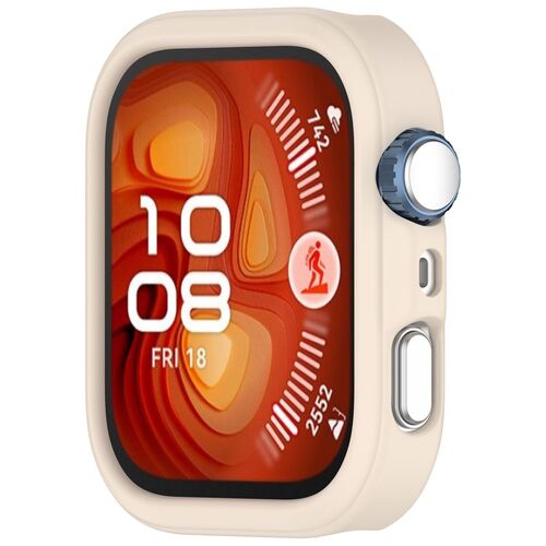 F�r Huawei Watch Fit 4 Pro Soft Silikon Schutz H�lle Geh�use Beige