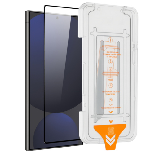 F�r Samsung Galaxy S25 Ultra 5G SnapFit 9H Glas mit Installationshilfe