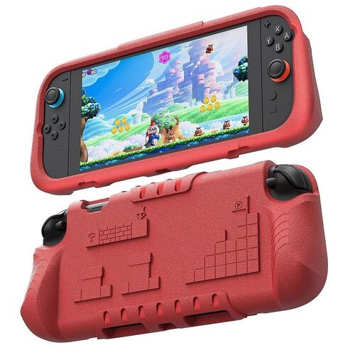 F�r Nintendo Switch 2 Anti-Rutsch Anti-Drop Schutzgeh�use Rot