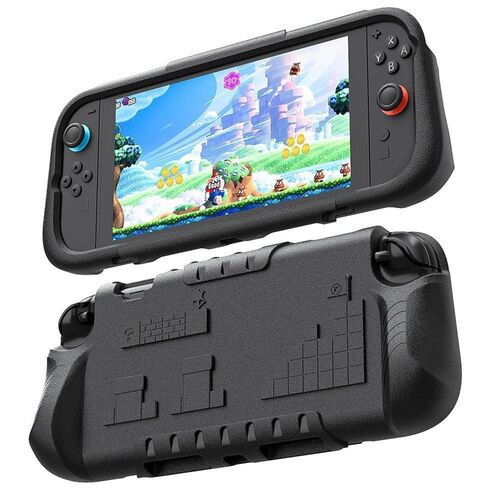 F�r Nintendo Switch 2 Anti-Rutsch Anti-Drop Schutzgeh�use Schwarz
