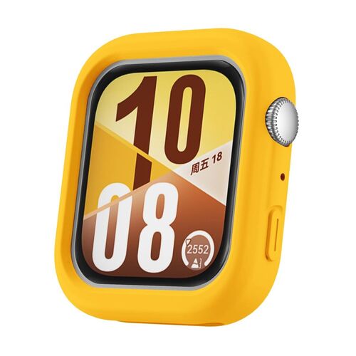 F�r Huawei Watch Fit 4 Soft Silikon Schutz H�lle Geh�use Gelb