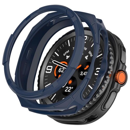 F�r Samsung Galaxy Watch 8 Classic 46mm Armor TPU Schutz H�lle Blau