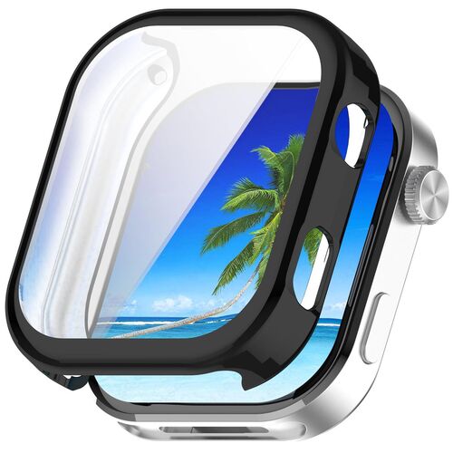 F�r Xiaomi Redmi Watch 6 Electroplated TPU Full Schutz H�lle Schwarz