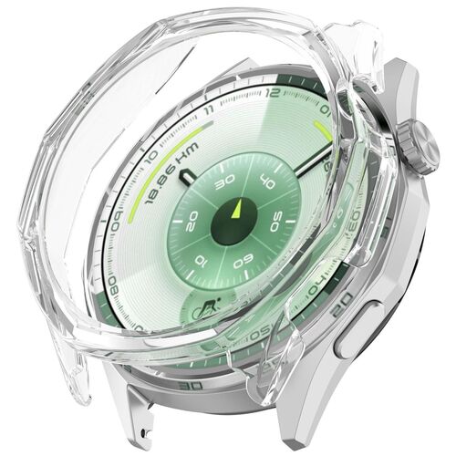 F�r Huawei Watch GT 6 46mm Kunststoff Half Schutz H�lle Transparent