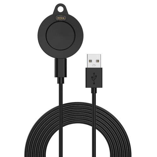 F�r Garmin Venu X1 Magnet USB Lade Datenkabel 1m Rundbasis Schwarz