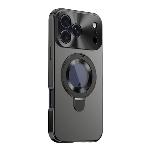 F�r Apple iPhone 17 Pro Max Privacy Metall MagSafe H�lle Schwarz
