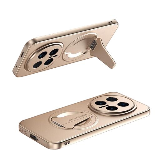 F�r Honor Magic 8 Pro Kunststoff MagSafe Folding Halterung H�lle Gold