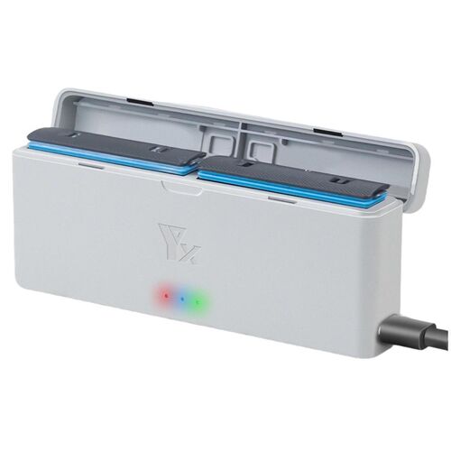 F�r Insta360 X4 2-Slot Ladehub Intelligentes Akku Ladeger�t Grau