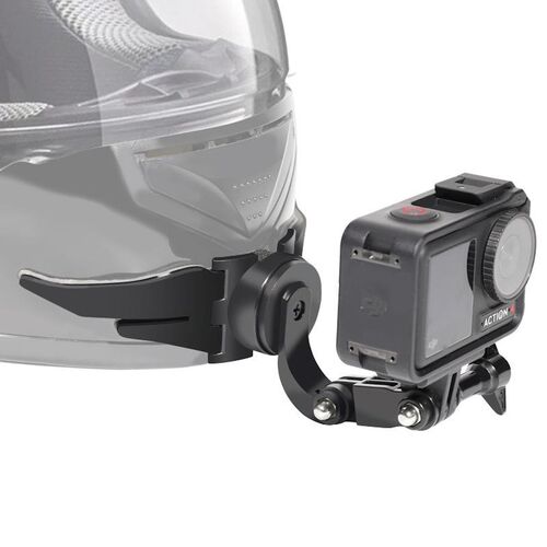 360- Helm-Kinnhalterung f�r GoPro/Insta360/DJI Osmo Action Schwarz
