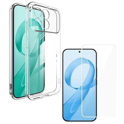 F�r Xiaomi Poco F8 Pro 2 in 1 TPU H�lle + 9H Schutzglas Transparent