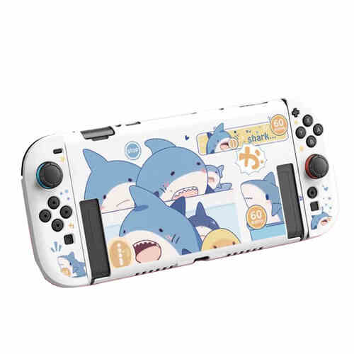 F�r Nintendo Switch 2 TPU Schutzh�lle mit Hai-Gaming-Motiv
