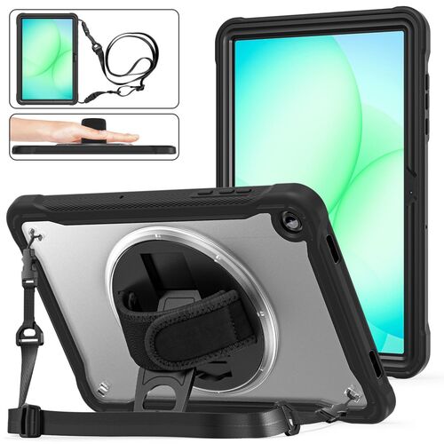 F�r Samsung Galaxy Tab A11 Plus 360 Rotation Hybrid H�lle Transparent