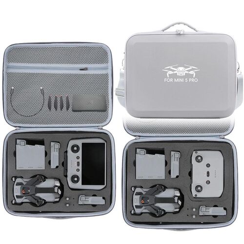 F�r DJI Mini 5 Pro Fly More Organizer Schultertasche Grau