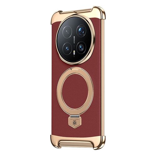 F�r Honor Magic 8 Pro Kunstleder MagSafe Ring Halterung H�lle Rot