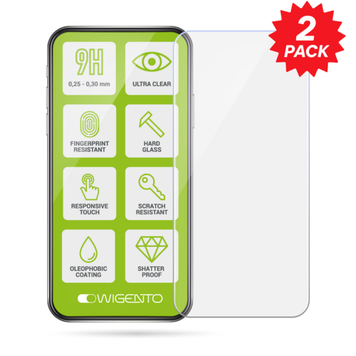 F�r ZTE Blade A35e 4G 2x 2.5D 0.26mm 9H Hart Glas Display Schutzglas