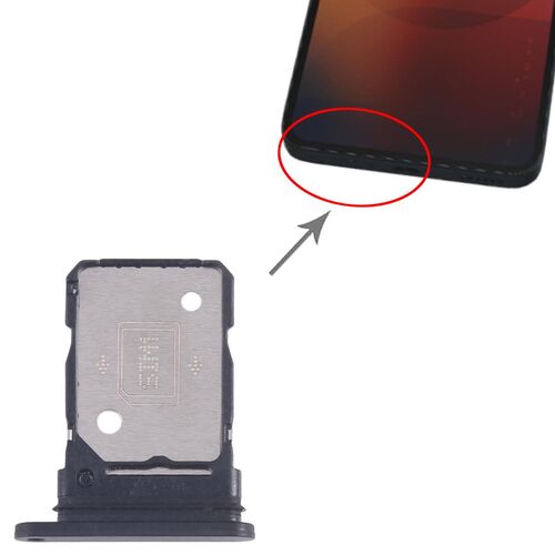 F�r Nothing Phone 3A SIM Karten Tray Dual SIM Ersatzteil Schwarz