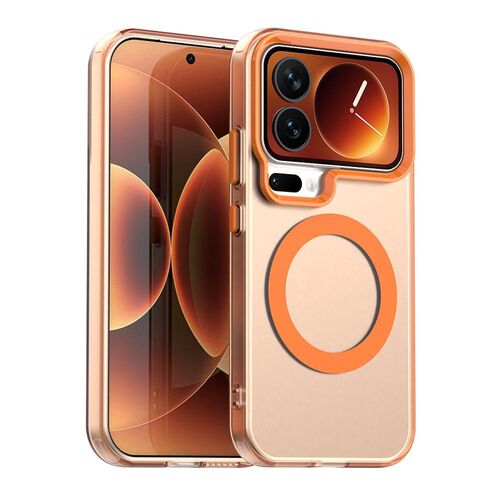 F�r Xiaomi 17 Pro Candy Design Magsafe Hybrid TPU Schutzh�lle Orange