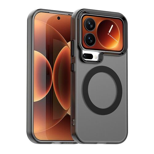 F�r Xiaomi 17 Pro Candy Design Magsafe Hybrid TPU Schutzh�lle Schwarz