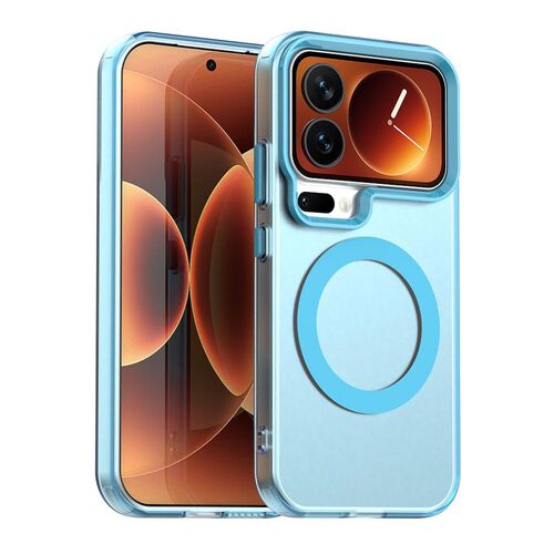 F�r Xiaomi 17 Pro Candy Design Magsafe Hybrid TPU Schutzh�lle Blau