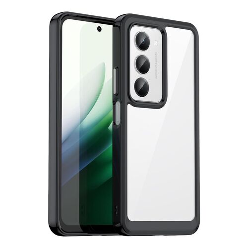 F�r Xiaomi Redmi 15 5G / 4G Colorful TPU Acryl Schutz H�lle Schwarz