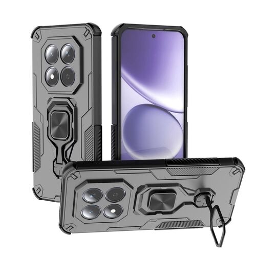 F�r Xiaomi Redmi Note 15 Pro 5G Hybrid Sto�schutz Ring H�lle Schwarz