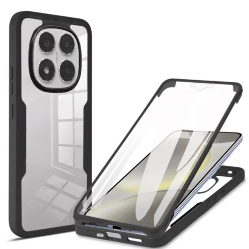 F�r Xiaomi Redmi Note 15 Pro 5G Full Body 360 Acryl TPU H�lle Schwarz