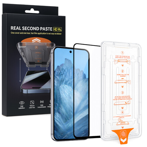 SnapFit Display Schutzglas f�r Google Pixel 10a 10 Pro 9 + Anbringhilfe 9H Glas 