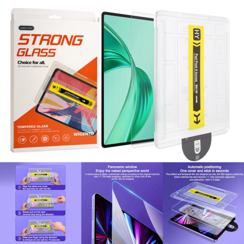 SnapFit Schutzglas f�r Honor Pad Modelle mit Installationshilfe Premium 9H