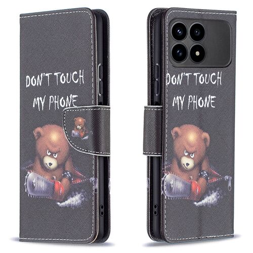 F�r Xiaomi Poco F8 Pro Kunstleder Book Wallet Motiv Schutz Tasche